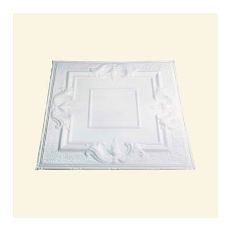 Acoustic Ceiling Products Great Lakes Tin Niagara 2' X 2' Lay-in Tin Ceiling Tile in Matte White - Y54-01